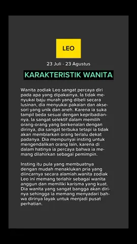 Zodiak LEO - Karakter Wanita #zodiac #zodiak #zodiakleo #leo  #astrologi #astrology #horoskop #horoscop #fyp