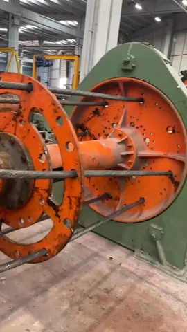 Wire rope being made in a Turkish factory #foryou #foryoupage #wire #wirerope #turkish #factory #machine #viraltiktok 
