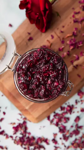 RAMADAN SERIES: ROSE JAM  • 3/4 c water  • 2.5 c flower petals • 3/4 c sugar  • 2.5 tbsp pectin #rosejam #Ramadan #ramadanrecipes 