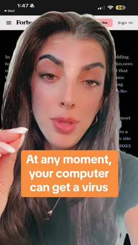 More than 1 billion malware programs are circulating and at any moment, your computer can get a virus... that’s why I use McAfee+ for my antivirus.   McAfee has been upping my cybersecurity game and honestly makes me feel super protected. Check out McAfee+ for all the online security tools #ad #mcafeeparter #cybersecurity #dataprivacy #antivirus 