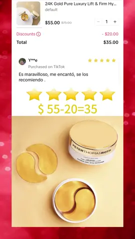 24K Gold Pure Luxury Lift & Firm Hydragel Eye Patches. #eyepatches   #skincare #clean #health #woman #fashion #tide #tendency #sexy #beautiful #cosmetics #skincare #valentine #fyp #tiktokshopping #fypシ゚viral 