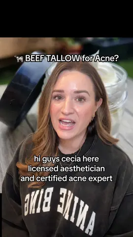 Beef tallow and acne. #greenscreen #beeftallow #cleanskin #cleanskincare #acne #acneskincare