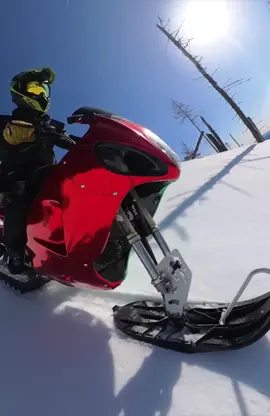 Test out the Snow Abusa 🔥❄️ #grindhardplumbingco #usa #snowbike #friends #fun #snowbiketime #snow #mechanic 