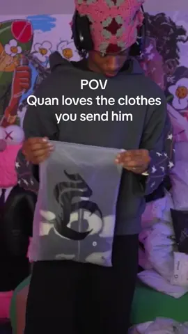 Pov: Quan loves the clothes you send him #fashiontok #streetwear #clothingbrand #xyzcba #christian 
