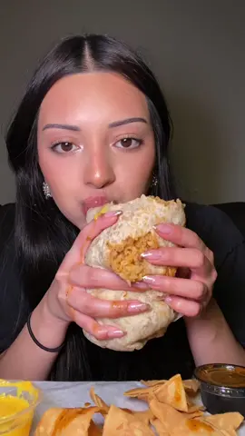 Some of my favorite burrito bites 🔥 #Foodie #mukbang 