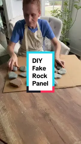 I am working on an idea here, making a fake rock panel from real rocks. I soaked scrapbook paper in hor water to make it more pliable to put “between” the rocks before adding the tissue paper all over. I wanted more strength between the “rocks” so i chose the thicker scrapbook paper and i will be covering the “rocks” in plaster next. #makingfakerocks #fakerockpanel #fauxrockpanel #diyfakerock #diyfauxrock #fakerock #fakestone #diystonepanel #creativeproject #DIY 