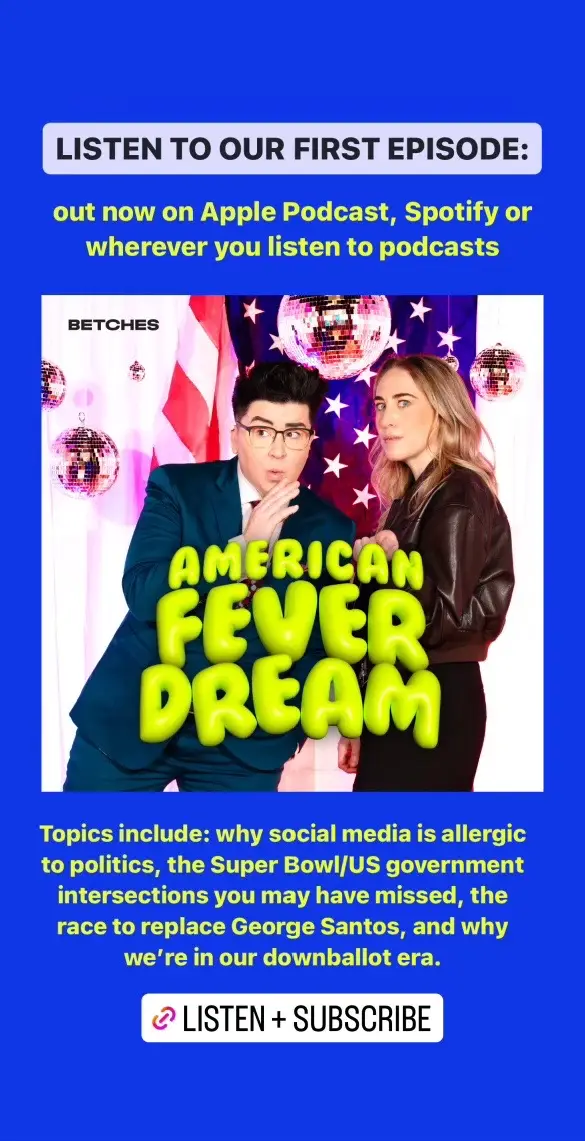 Its LAUNCH DAY! Go listen now for *freeeeee* wherever you get your pods 🎙️ #americanfeverdream @Betches News 