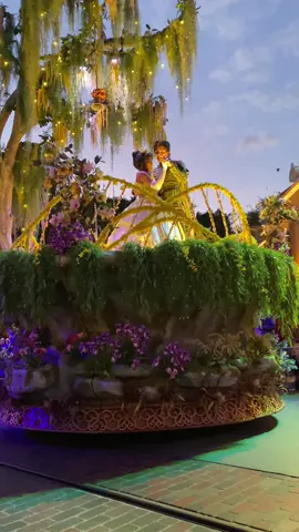 Prince Naveen and Princess Tiana 💚🐸👑 #princessandthefrog #magichappensparade 