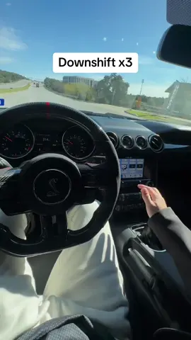 Drop a gear, and disappear… 😏 #dropagear #mustang #musclacar #acceleration #v8 