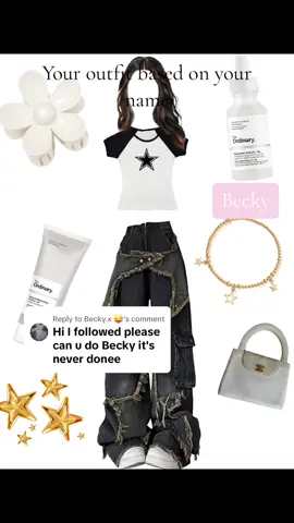 Replying to @Becky.x 😜  your outfit based on your name #fyp #undertheinfluence #becky 