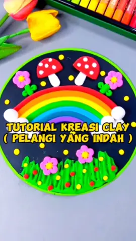 Ajak sikecil bikin pelangi dari clay yuuk #polymerclaytutorial #mainanedukasi #kerajinantangan #kreatifitasanak #serunyabelajar #tutorial #fyp 