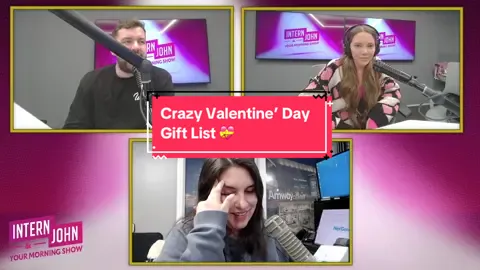 Not sure we agree with this #ValentinesDay gift list… 💝 . . . #Valentine #BeMine #Psychic #MyMan #Ymsradio #fyp #Love #giftlist 