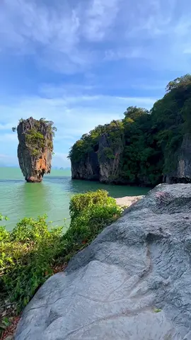 Day trip from Phuket to James Bond Island 😍🏝️ #thailand #trip #boatlife #jamesbondisland #thailandtravel 