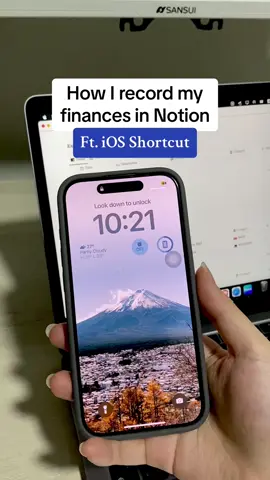 Notion is still not very optimise for mobile usage. Hence, I have create an iOS Shortcut to simplify your process when recording your finances in Notion! 💰👩🏻‍💻  Now you can simply double back tap on your iPhone and activate the iOS Shortcut to record your daily finances! 📱  #notion #notiontemplate #notiontok #notiontips #ios #apple #automation #finance101 #shortcut #notiontips 