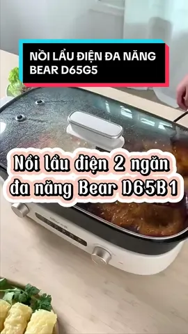 ✅ Bếp lẩu 2 ngăng D65B1 #laudienmini #laudiendanang #laudien2ngan #bearstorevietnam 