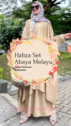 HALIZA SET Abaya Melayu  #nathalianugroho 