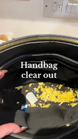 I had a handbag disaster. These crisps went everywhere. My bag needed a clear out anyway so I think it was fate.  #handbagcleaning #emptyhandbag #messybag #whatsinmybag 