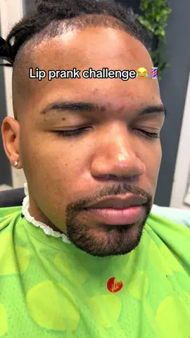 Lip prank challenge😂💈 #fyp #barber #dallas #fypシ 