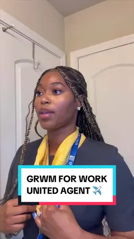 GRWM for work at United ✈️🥰 #grwmforwork #unitedairlines #unitedagents #unitedairlinestiktok #dayinthelifevlog #blackgirlstravel #traveltiktok #blackgirltravel #blackgirltiktok #blackgirlluxury 