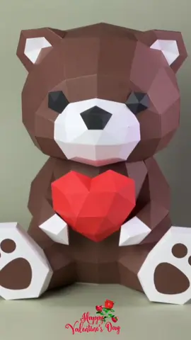 #sanvalentin #Love #osos #felizdiadelamor #amistad #papercraft #papel #arte #esculturas #coleccion #emprendimiento 