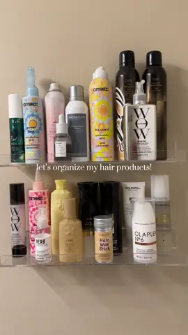 a little asmr organziation 🤌🏼✨ #asmrorganizing #asmrorganization #organization #hairproductorganization #acrylicshelves #hairproductcollection #haircarefavs #asmrsounds #organizewithme #organizedbathroom #organizetok 