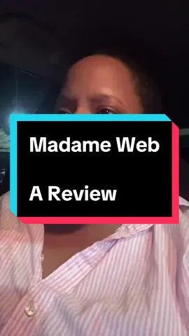 #MadameWeb is awful. I don't know what else to say. 