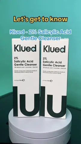 Introducing our Klued 2% Salicylic Acid Gentle Cleanser 🫧  #klued #kluedskin #kluedsalicylicacid #skintok 