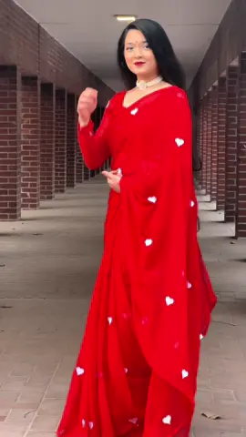 Obsessed with this beautiful saree ♥️ from @Royal TAWES  #zanetdiego #ValentinesDay #saree 