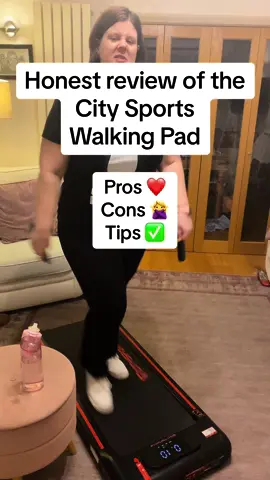 One week in, here’s my review of the City Sports walking pad. @CITYSPORTS OFFICIAL #walkingpad #treadmil #newyearnewme #tiktokshop #getfit #keepfit #weightloss #Fitness #wellbeing #fibromyalgia #endometriosis #lowimpact #MentalHealth #unboxing #review 