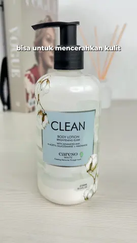 Clean body lotion, dengan tekstur yang lembut bantu cerahkan kulitmu🥰 #caresoofficial #wangiseharian #dailyparfume 