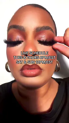 JOIN MY LIVES  Tues & Thur 8pm/est  Sat & Sun 12pm/est Flawless Face Makeup Tutorials  Beauty Hauls  Interactive Lives- You pick the products  Girl Talk  Beauty Q&A 