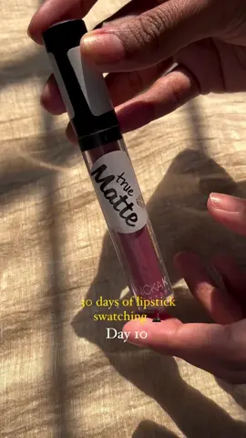 Pucker up! This product is the perfect mix of the rich payoff of a matte lipstick and the comfortable glide of a gloss💋 @yours.aestheticalllyy on IG #mattelipstick #lips #beauty #makeup #makeupswatches #tryon 