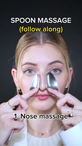 Face massage with spoons, no gua sha needed #spoonmassage #facefitness #facemassagetips #faceyoga #guashatutorial #selfcareroutine #guashamassage #facefitnessexercise 