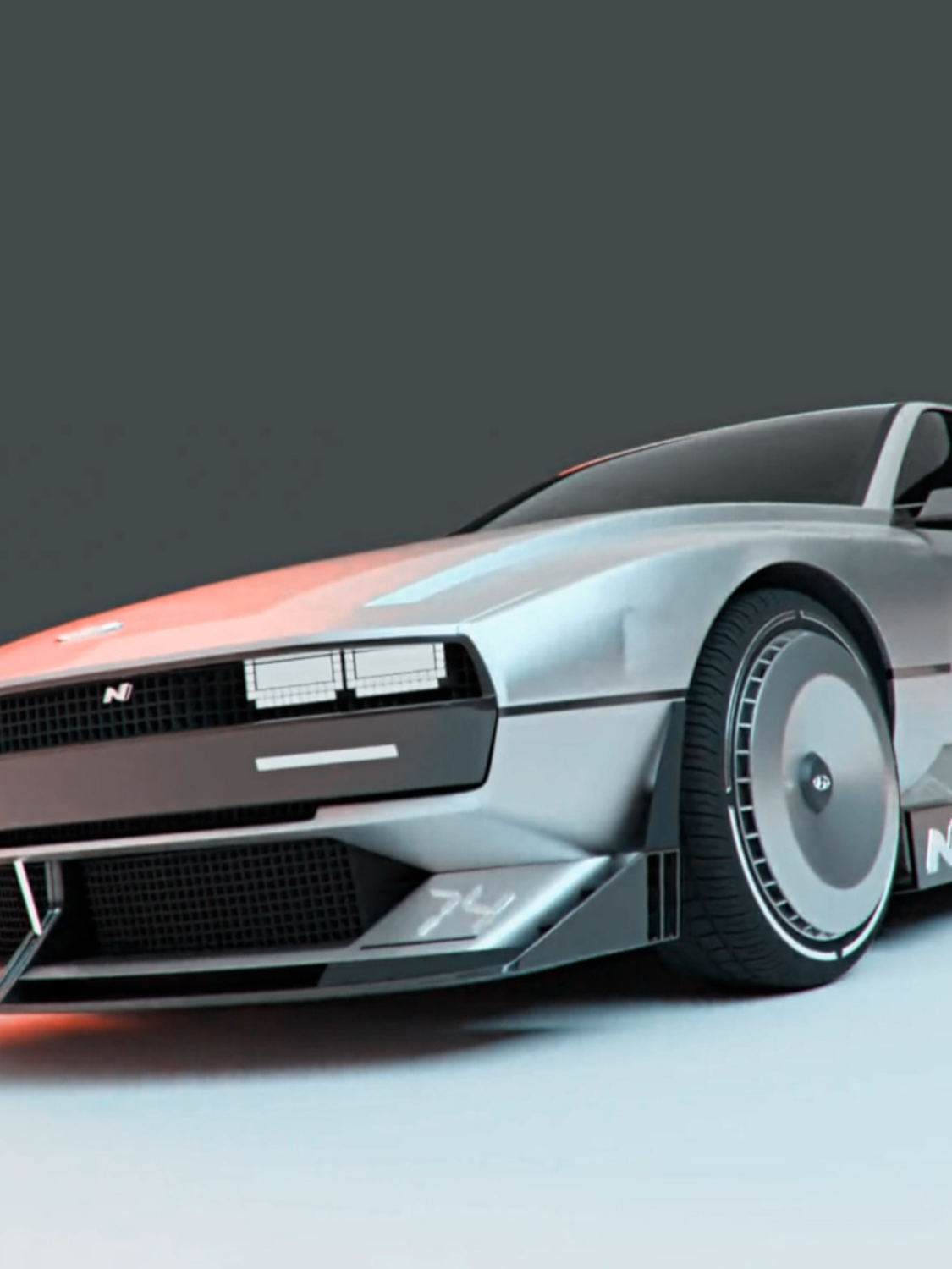 The Hyundai N Vision 74 | Trying out some blender |#car #edit #retro #fyp #foryouu #foryoupagee #viral #fypage #luminousfilms #luminousaep