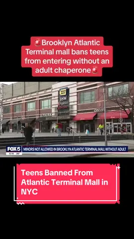 Brooklyn’s Atlantic Terminal Mall is banning teens from entering without an adult chaperone, stores including Target are enforcing this #news #newstory #mall #teens #highschool #parents #target #genz #brooklyn #nyc #newyorkcity 