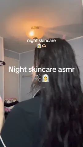 Night skincare  🫧 #skincare #skincareroutine #nightskincare #skincareASMR #asmr #tiredmomsoftiktok 