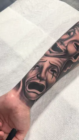 Smile Now Cray Later 🎭 • • • • • • #tattoo #chicano #mexicanstyle_tattoos #trending #viral #tiktok #smilenowcrylater 