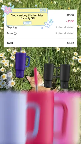 Buy it #tumbler #meokyshop #40oztumbler #40oztumblerwithhandle #TikTokShop 