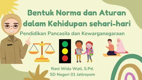 MATERI BENTUK NORMA DAN ATURAN KELAS 4 SD, MATA PELAJARAN PENDIDIKAN PANCASILA (KURIKULUM MERDEKA)