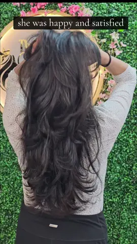 Love your long hair with lots of layers❤️ #hairtransformation #haircuttransformation #bramptonhairdresser #bramptonhairsalon #fyp #foryoupage #salonnearme #styloria #thestyloria #viralvideos 