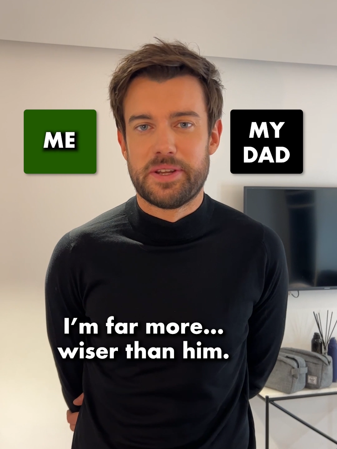 who is the funniest, @jackwhitehall or his dad? 🤔 #jrossshow #standup #bts