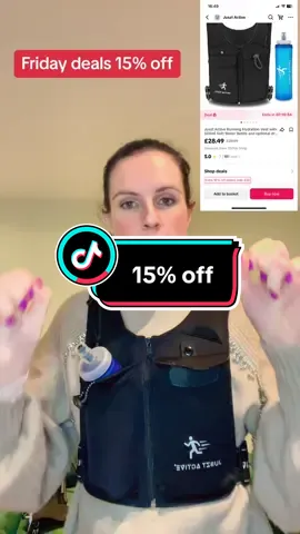 Fridays deals running vest #tikmarketing #jusztactive #runnersofitiktok #runningvest #fridaydeals #fyp 