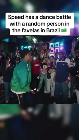 Speed has a dance battle with a random person in the favelas in Brazil 🇧🇷 #ishowspeed #speed #brazil🇧🇷 #brazil #favela #dance#dancebattle#fyp