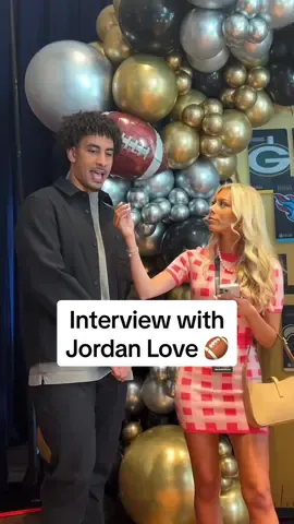 Interview with Jordan Love, @Green Bay Packers NFL Quarterback 🏈 #nfl #football #sports #sportstiktok #fyp 