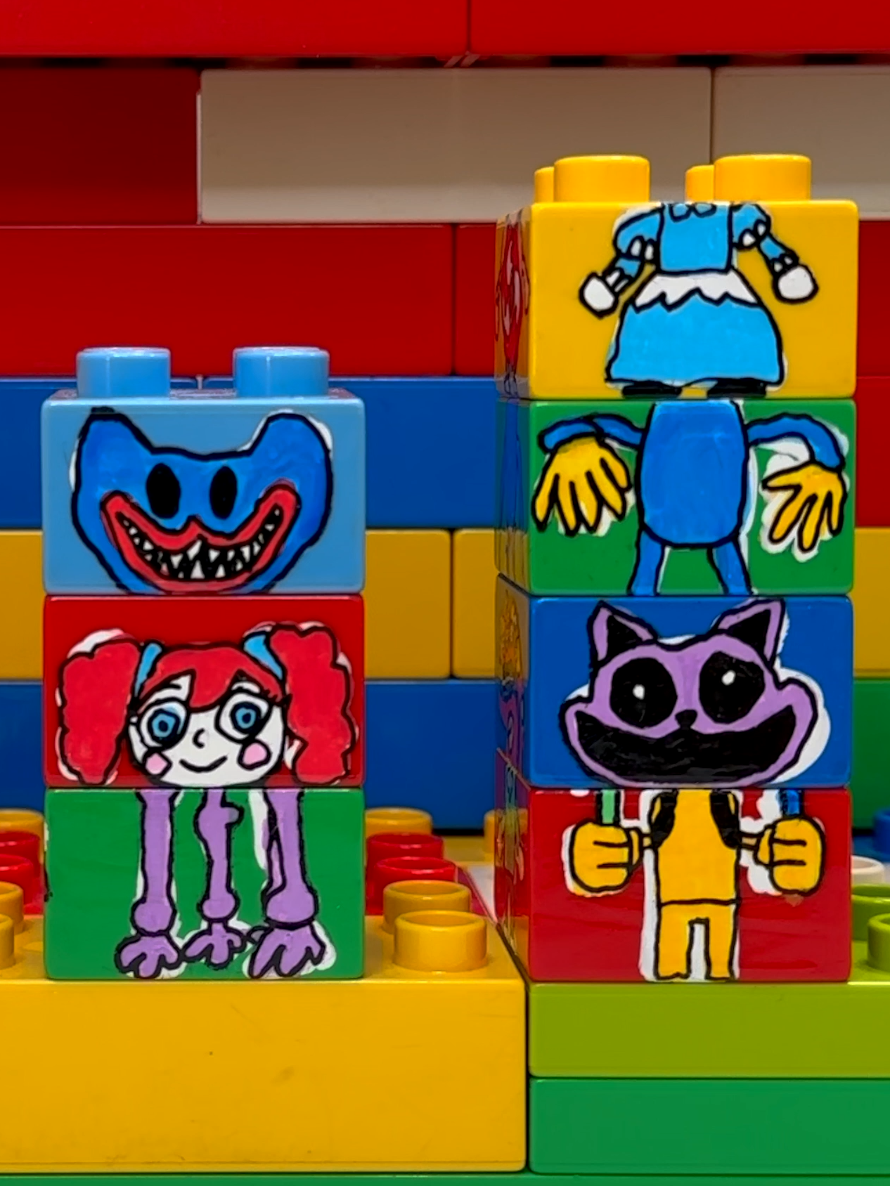 Block game Part 87 #poppyplaytime3 #poppyplaytimechapter3 #huggywuggy #catnap #prototype #LEGODUPLO #picturematching #drawing