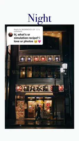 Replying to @WONWOO's GF 🤍 A bit more detailed answer for everyone asking what film simulation recipe I like to use and think is the best film recipe. I use Portra400 on both my old Fujifilm X-S10 and now the X-S20, but this film recipe works on other models like the popular Fujifilm X100V, X-T30II, and more. Film Simulation: Classic Chrome Grain Effect: Weak, Small Color Chrome Effect: Strong Color Chrome Blue: Weak White Balance: Auto, +3 Red, -5 Blue  Dynamic Range: Auto  Tone Curve: -1, -1 Color: +2 Sharpness: -2 High ISO NR: -4 Clarity: 0 #fujifilm #fujifilmx100v #portra400 #fujifilmrecipe #fujifilmxt30ii #photography 