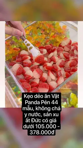 Kẹo dẻo ăn Vặt Panda Pẻn 44 mẫu, không chảy nước, sản xuất Đức có giá dưới 105.000 - 378.000₫ #xuhuongtiktok #tươngtactiktok #foodtiktok #shopdoanvat 