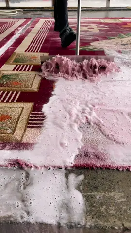 Red waves #asmr #satisfying #carpetcleaning #shorts #rugwashing 