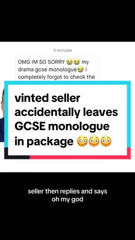 that monologue though 👏 #vinted #gcse 