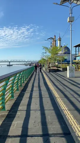 Kapuas Kalo Pagi Indah Banget ya #pontianak #fyp #kalimantanbarat #sungaikapuas 